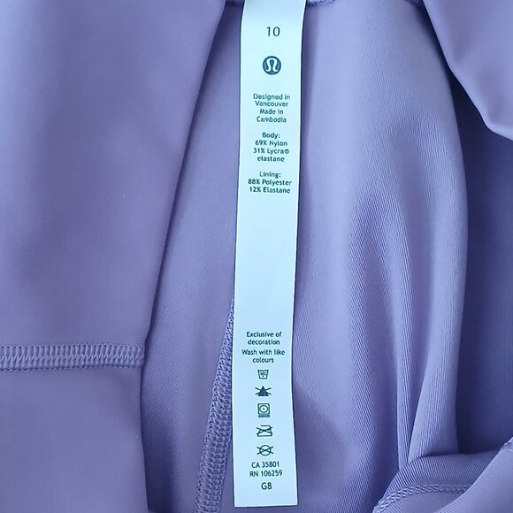 NWOT Lululemon Align High Rise Pant 25" Purple Size 10 - Picture 5 of 7